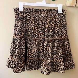 Cheetah Print Skirt, Size: Medium, Brand: Entro